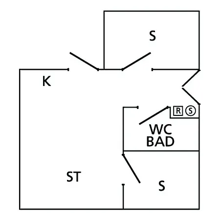 アパート 2 Bedroom In